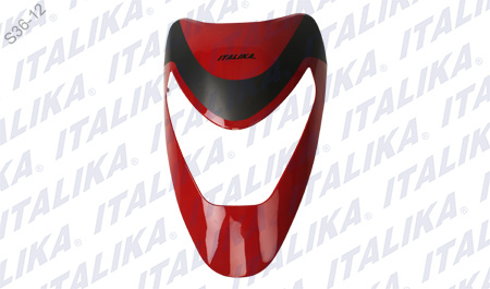 CUBIERTA FRONT SUP ROJO/NEGRO CS125