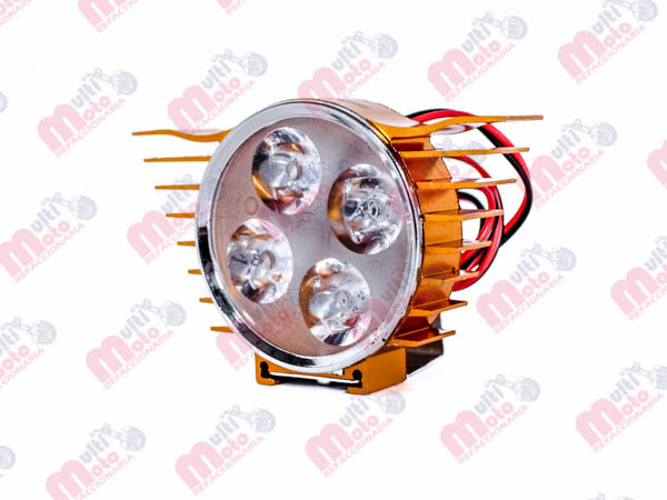 FARO AUXILIAR HYPER LEDS IR-0900 8-80V 4W 6000K 200LM DORADO