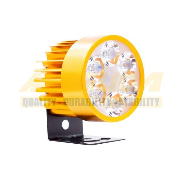 FARO AUXILIAR LEDS P/MOTOCICLETA IR1571 8-80V 6W DORADO