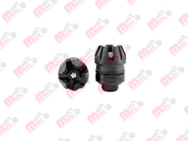 PROTECOR SLIDER PARA MOTOCICLETA IR-0901 NEGRO.