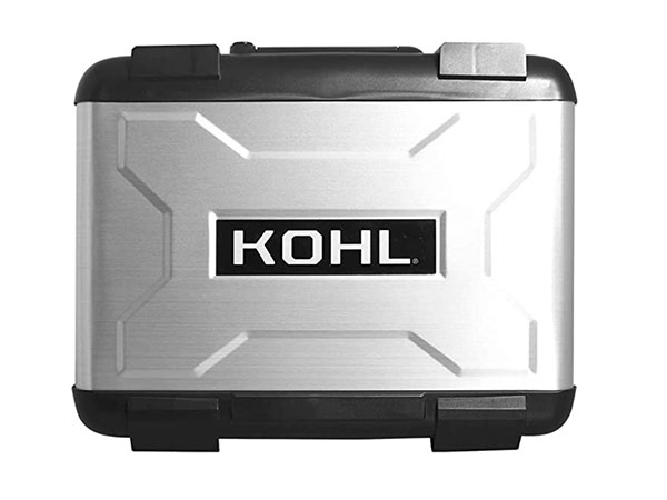 BAUL TRASERO MOTOCICLETA KOHL K-40 NGO/PLA EXPANDIBLE 30/40 LTS