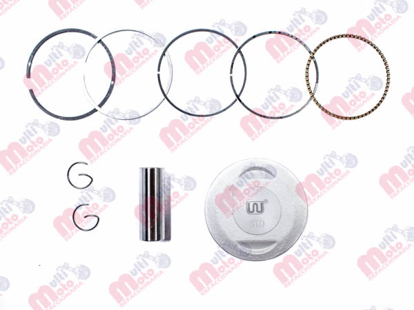 SET PISTON COMPLETO YH YBR125  STD (WSTD)