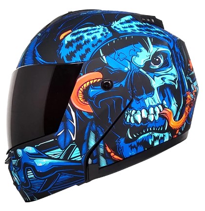 CASCO KOV STEALTH TLATOANI AZUL M