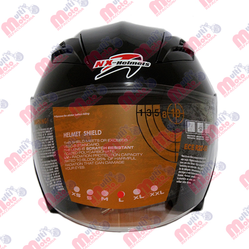 CASCO 3/4 NX HELMET CHOPP N. C/GAFA L