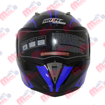 CASCO ABATIBLE IRON RACING DOBLE MICA DOT ARIES AZUL/NEGRO TALLA L