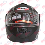 CASCO ABATIBLE NEGRO MATTE