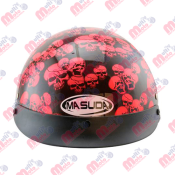 CASCO ABS P/MOTO CHOPER MSD-150 NEGRO BRILLO