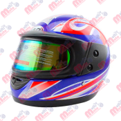 CASCO CERRADO BLD-823 AZUL DOBLE MICA