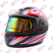 CASCO CERRADO BLD-823 NEGRO DOBLE MICA