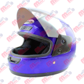 CASCO CERRADO GRAFICO MICA POLARIZADA MSD-106 AZUL