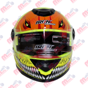 CASCO CERRADO IRON RACING DOT IR-65 BIRDMAN AMARILLO TALLA M.