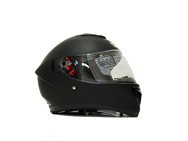 CASCO CERRADO R7 RACING DOMINATE DOT L NEGRO MATE