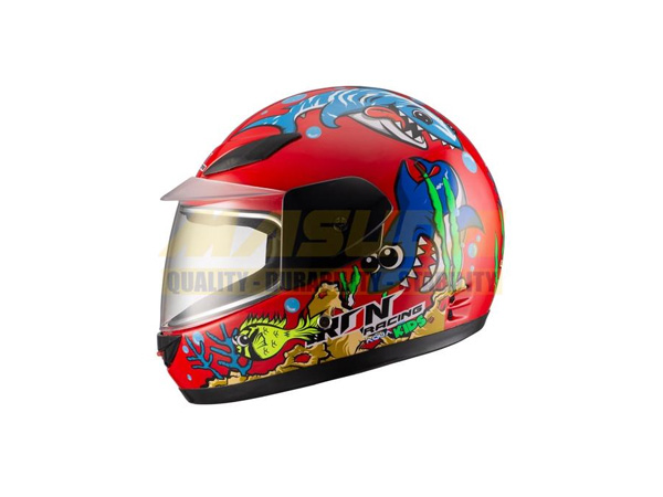 CASCO INTEGRAL PARA NIÑO IR-109 AQUA KIDS ROJO