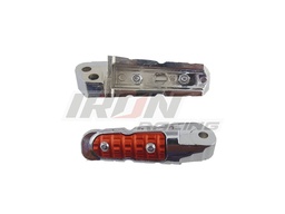 [POS-1616-0812R] JGO POSAPIE TRASERO ALUMINIO UNIVERSAL ROJO