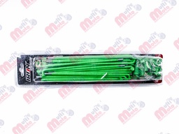 [RAY-1511-0101] JUEGO RAYOS ALTA CALIDAD 8G-161 HONDA CARGO/UTILITARIA/STR VERDE