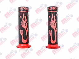 [39-5532-001] SET DE PUÑOS RODA FLAMAS ROJAS NEGRO