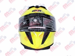 [CAS-7101-1393B] CASCO CERRADO DOBLE MICA IRON RAICING DOT NEON VERDE M